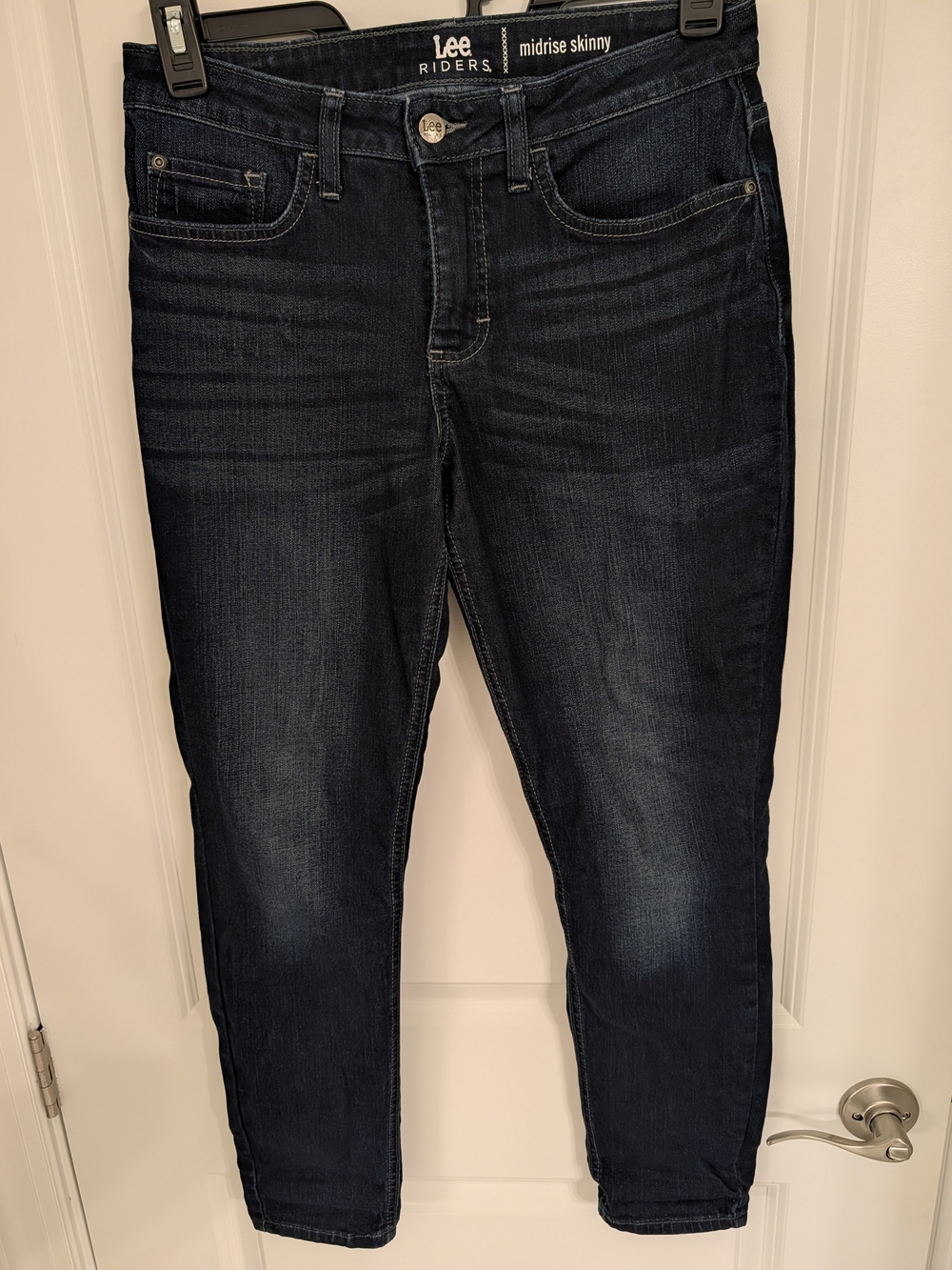 Lee Midrise Skinny Jeans - Dark Wash Blue